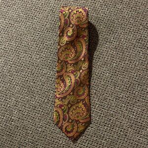 Christian Dior  Multicolor   Silk Paisley Tie